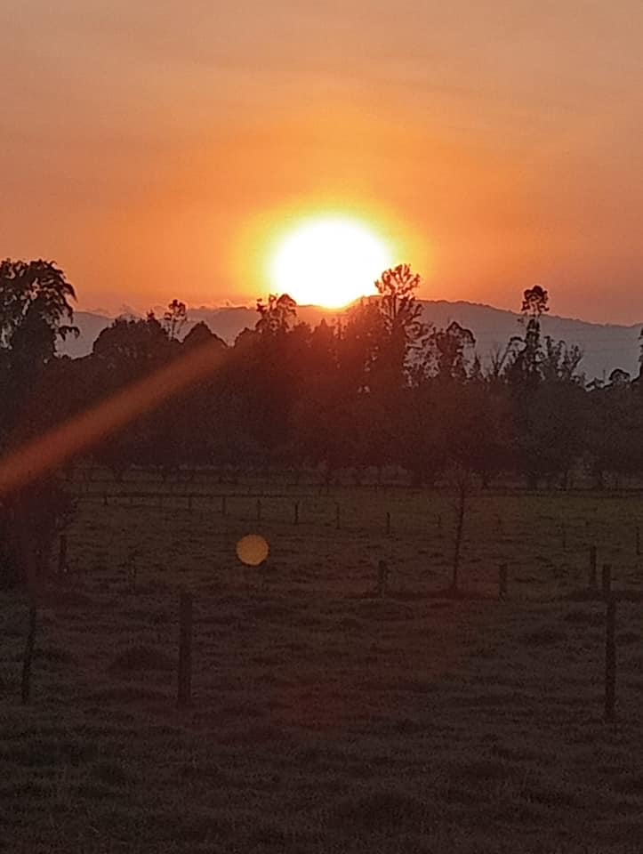 Así es el atardecer en el Norte de Bogotá